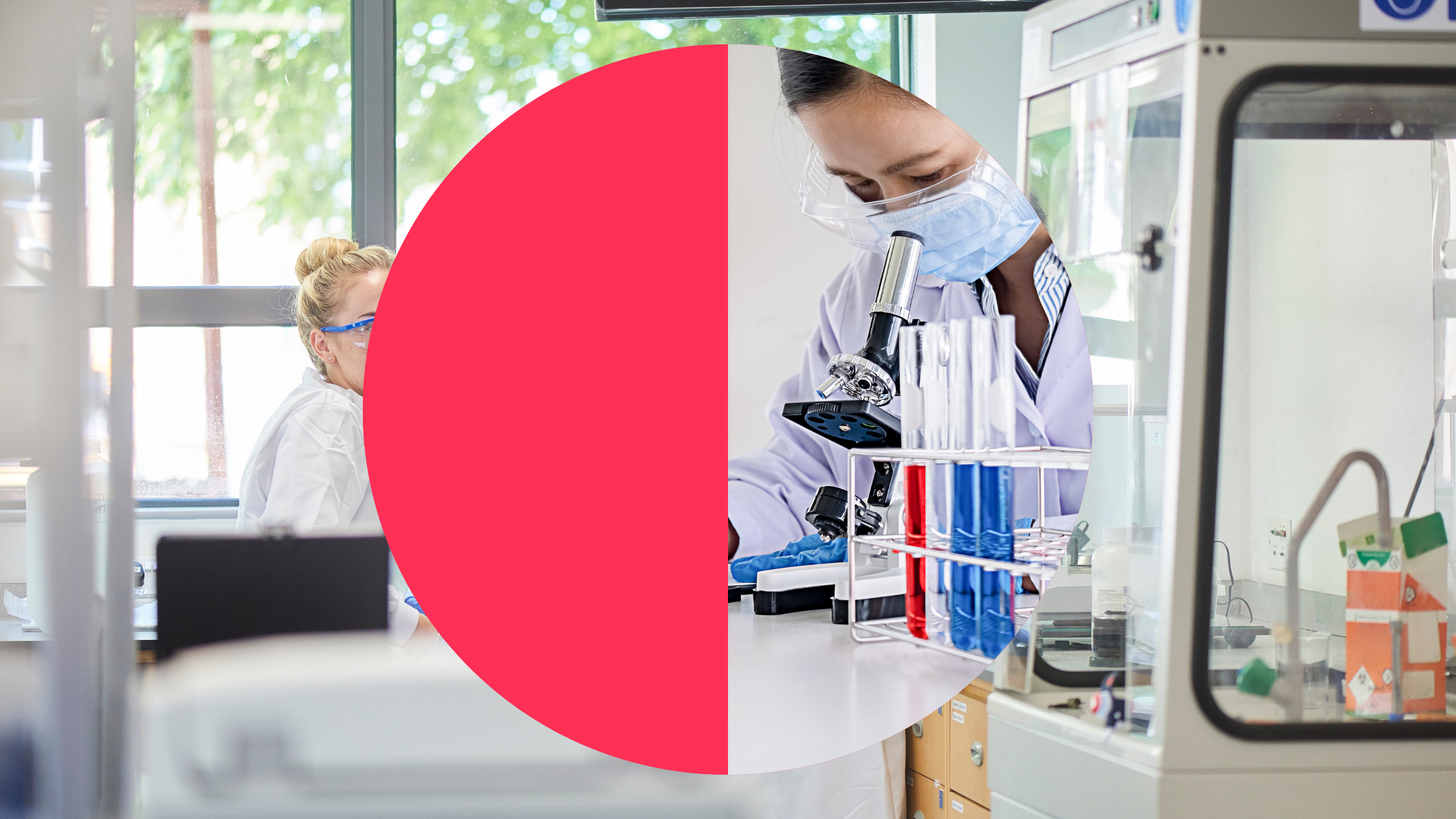 Life sciences leaders working in laboratory settings, representing the critical role of scientific leadership in biotech and pharmaceutical innovation.